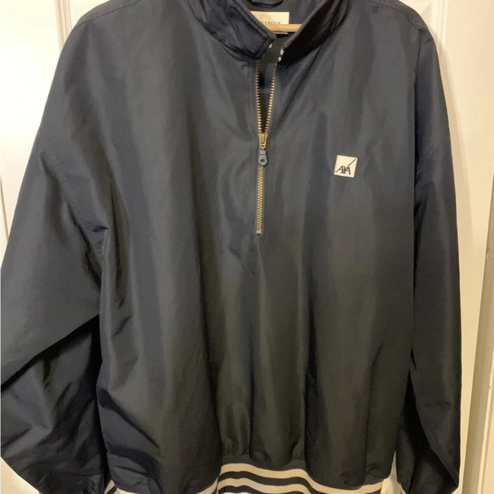 Vtg Cutter & Buck‎ Men's Sz XL AXA Logo black Windbreaker